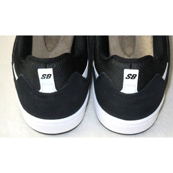 Nike Men's SB Alleyoop Classic Suede Mesh Shoes Black White Black Sizes NIB - Picture 5 of 5